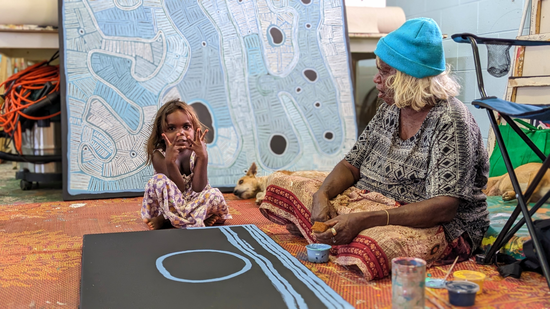 Faith Butler and her great granddaughter 